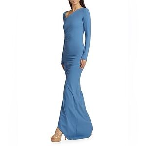 Susana Monaco Long Sleeve Blue Dress